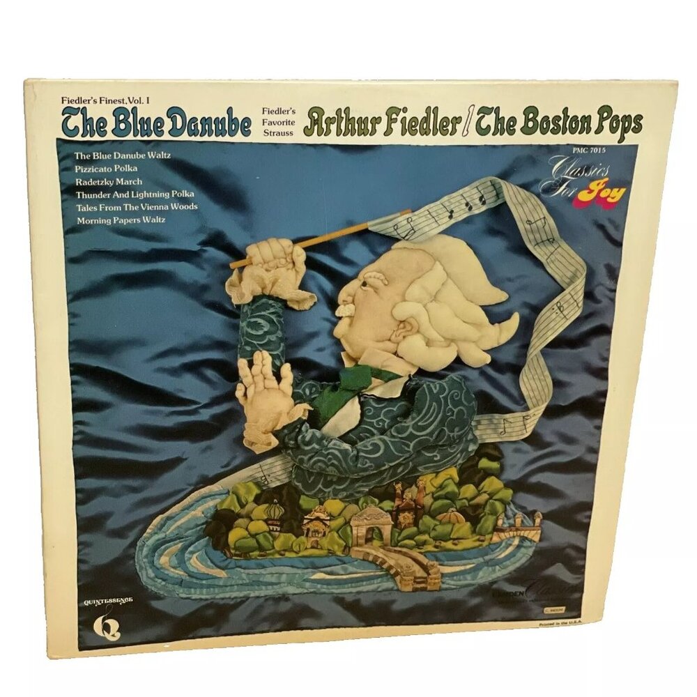 Fiedler's Finest, Vol. 1 The Blue Danube (Vinyl, 1977) Quintessence PMC 7015 VG+